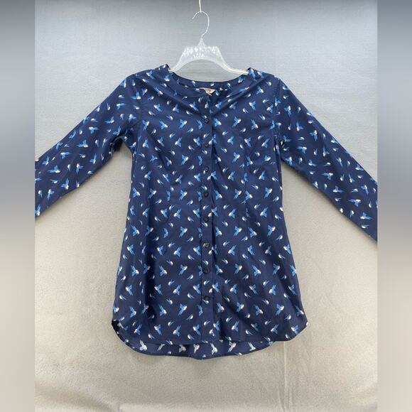 Duluth Trading Co Women’s Bluebird Tunic Button Up Blouse Women’s Size Small - Picture 14 of 16